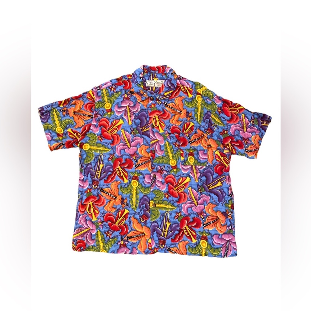Art4Now’s ‘Bayou Wear’ Jazz Fest Button Down. Men’s XL